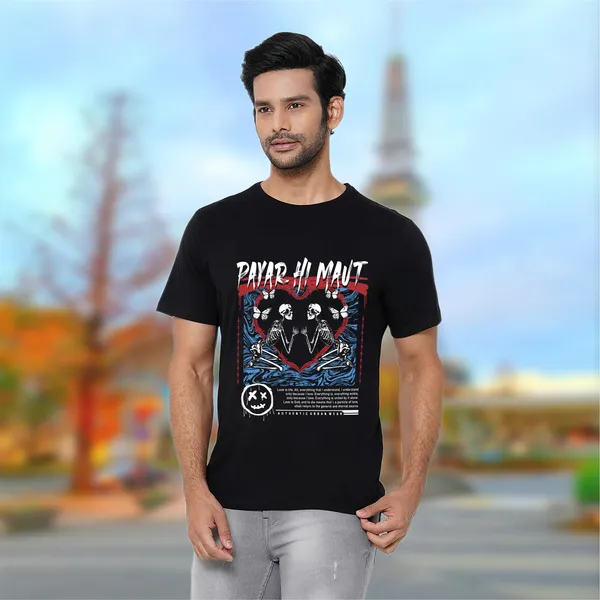 Black_Pyar_Hi_Maut_Cotton_Premium_&_Elegant_Regular_T-Shirt_For_Unisex