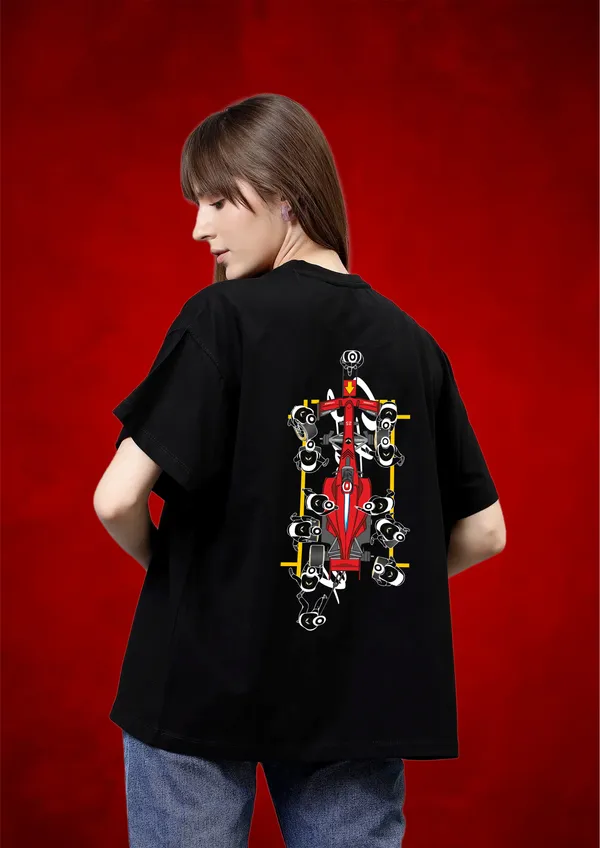 Black_Race_Mode_On_Cotton_Oversize_T-Shirt_For_Unisex