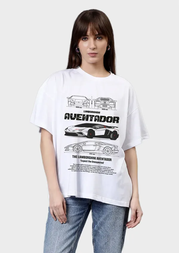White_Raging_Bull_Spec_Cotton_Oversize_T-Shirt_For_Unisex
