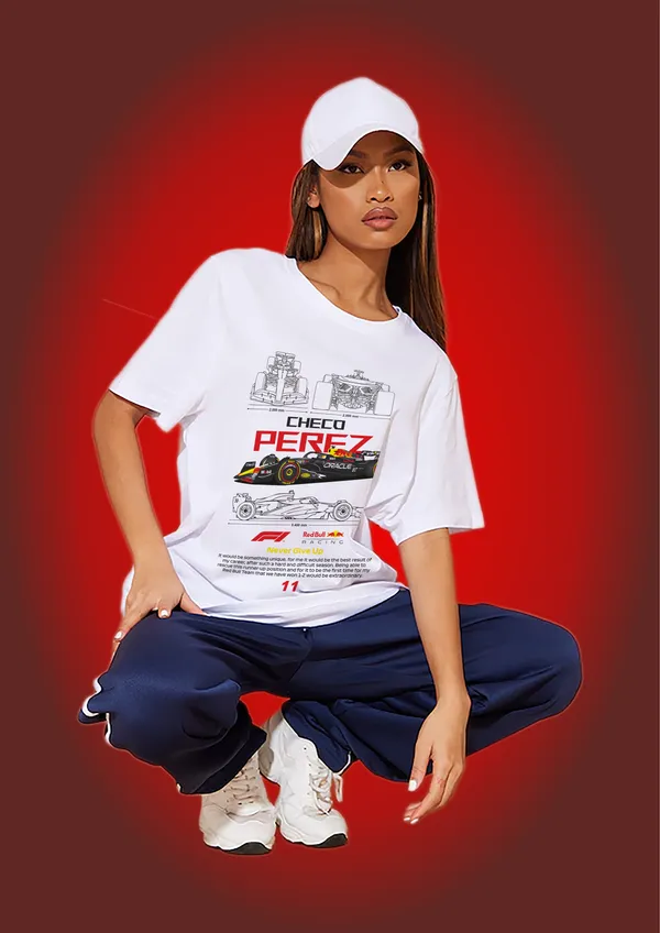 White_Red_Bull_Charge_Cotton_Oversize_T-Shirt_For_Unisex