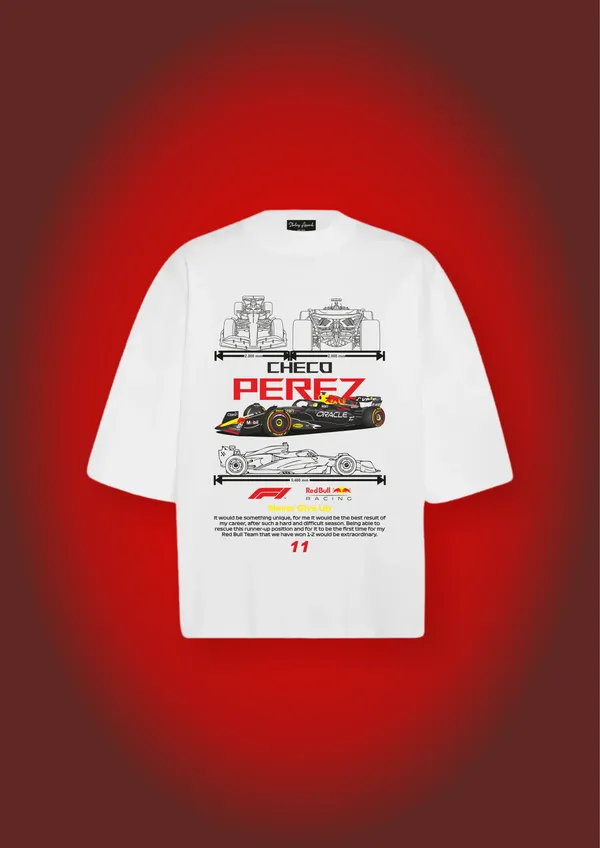 White_Red_Bull_Charge_Cotton_Oversize_T-Shirt_For_Unisex