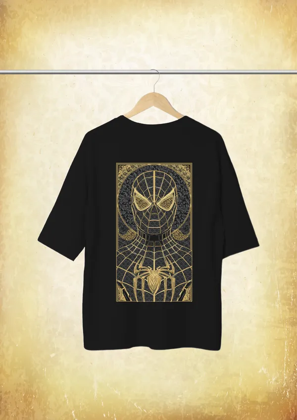 Black_Persian_Spider-Man_Cotton_Oversize_T-Shirt_For_Unisex