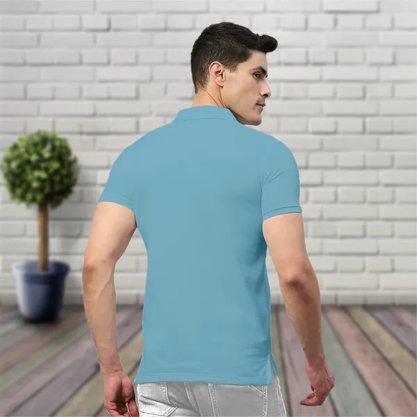Aqua-Blue_Solid_Cotton_Premium_&_Elegant_Polo_T-Shirt_For_Unisex