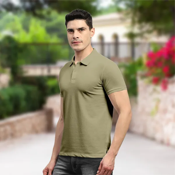 Beige_Solid_Cotton_Premium_&_Elegant_Polo_T-Shirt_For_Unisex