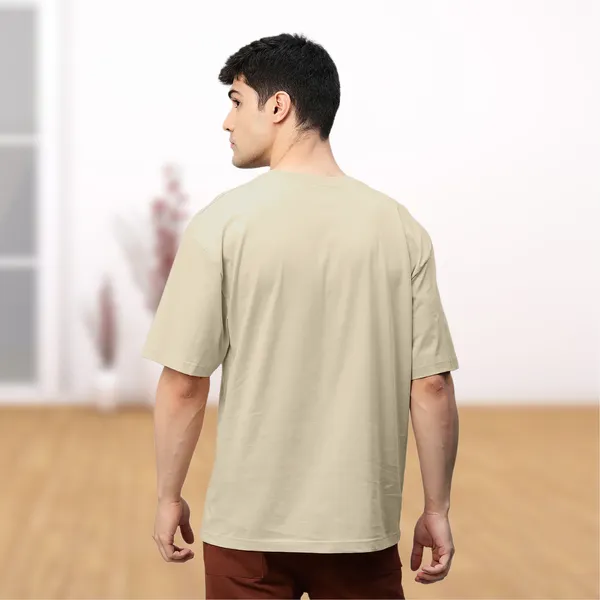 Beige_Cotton_Essentials_Premium_&_Elegant_Oversize_T-Shirt_For_Unisex