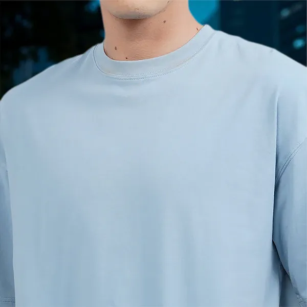 Aqua-Blue_Essentials_Cotton_Premium_&_Elegant_Oversize_T-Shirt_For_Unisex