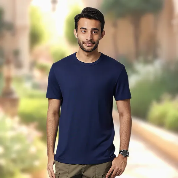 Navy-Blue_Essentials_Cotton_Premium_&_Elegant_Regular_T-Shirt_For_Unisex
