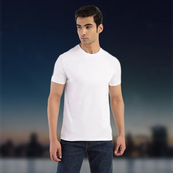 White_Essentials_Cotton_Premium_&_Elegant_Regular_T-Shirt_For_Unisex