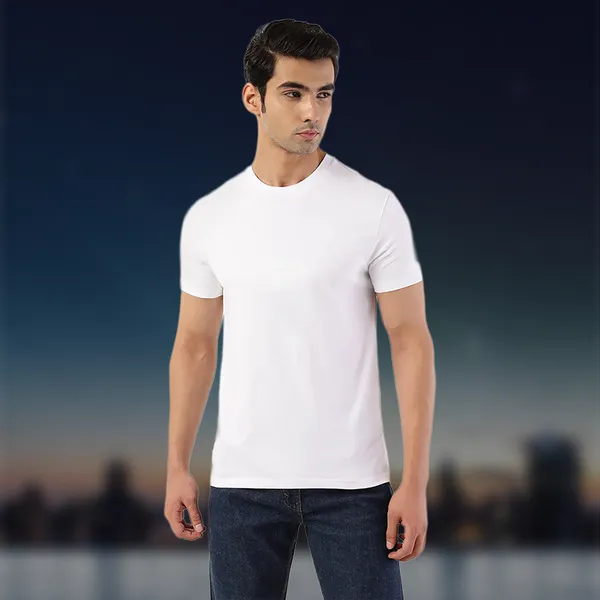 White_Essentials_Cotton_Premium_&_Elegant_Regular_T-Shirt_For_Unisex