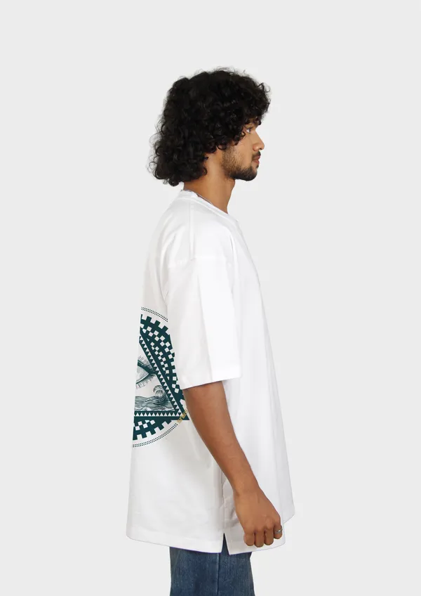 White_Starling_Insight_Cotton_Oversized_T-Shirt_For_Unisex