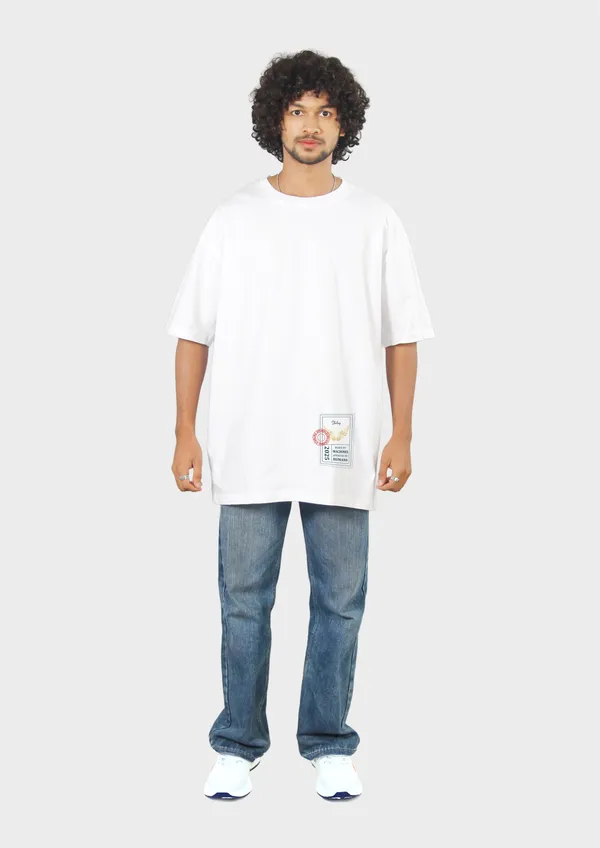 White_Starling_Insight_Cotton_Oversized_T-Shirt_For_Unisex