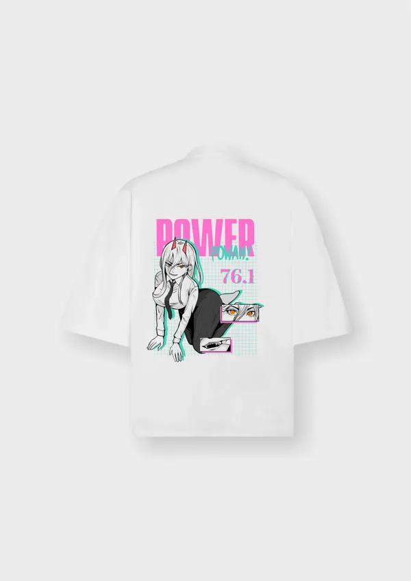 White_Power_Edition_(Chainsaw-Inspired)_Cotton_Premium_&_Elegant_Oversize_T-Shirt_For_Unisex