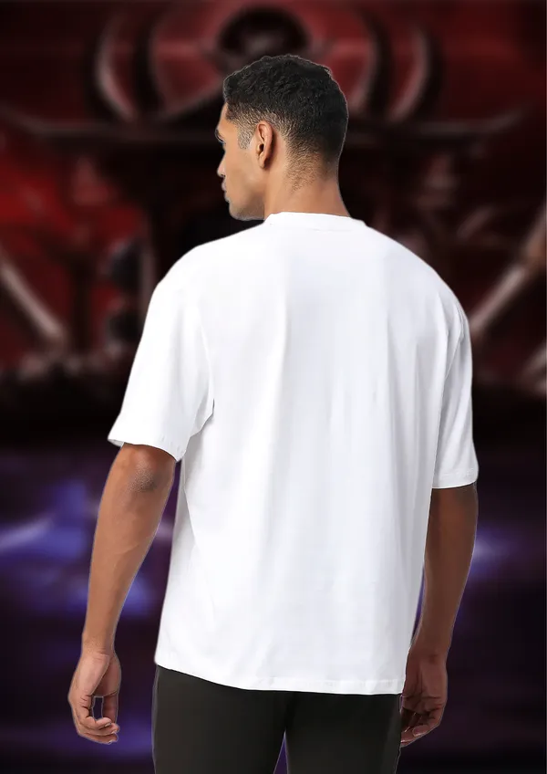 White_Ryomen_Sukuna_Purple_Edition_Cotton_Premium_&_Elegant_Oversize_T-Shirt_For_Unisex