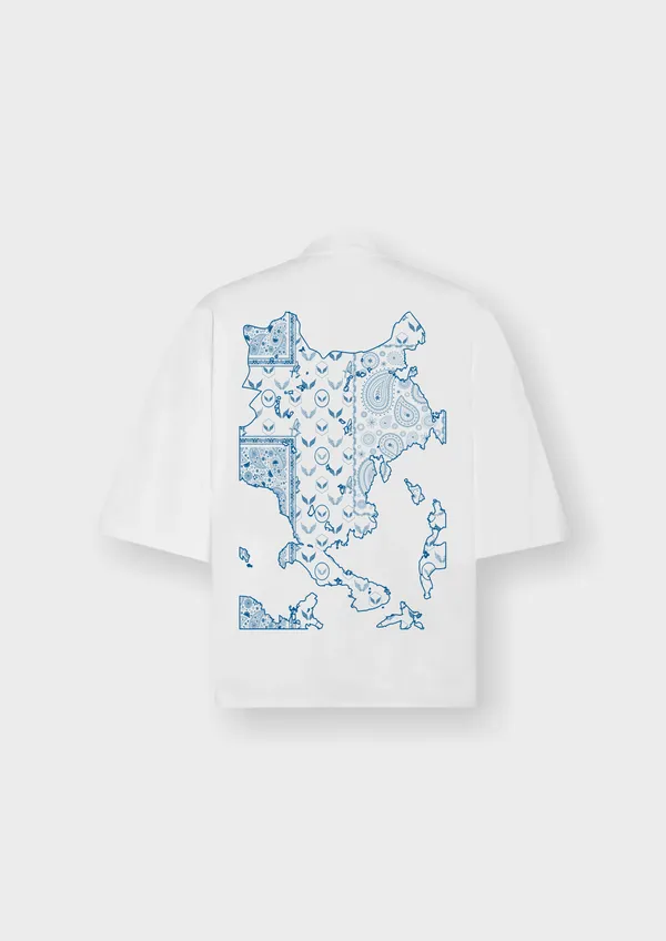 White_Starling_Paisley_Atlas_Cotton_Oversized_T-Shirt_For_Unisex