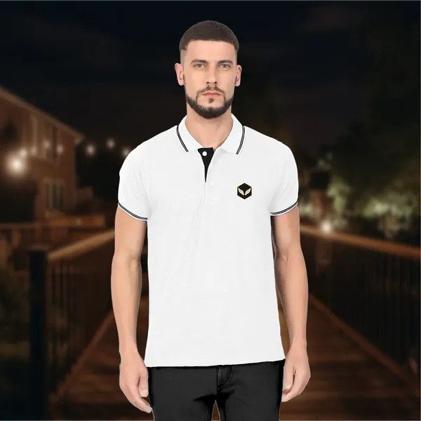 White_Tipping_Cotton_Premium_&_Elegant_Polo_T-Shirt_For_Unisex