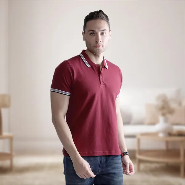 Maroon_Wild_Star_Cotton_Premium_&_Elegant_Polo_T-Shirt_For_Unisex