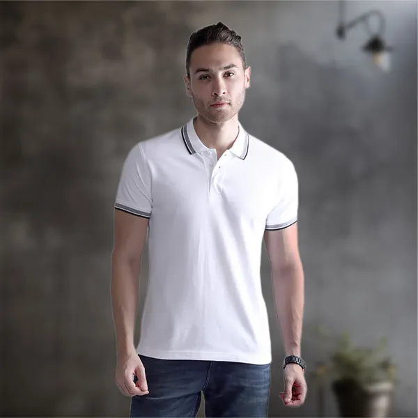 White_Wild_Star_Cotton_Premium_&_Elegant_Polo_T-Shirt_For_Unisex
