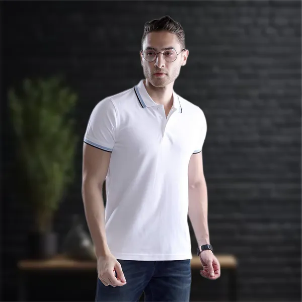 White_Wild_Star_Cotton_Premium_&_Elegant_Polo_T-Shirt_For_Unisex