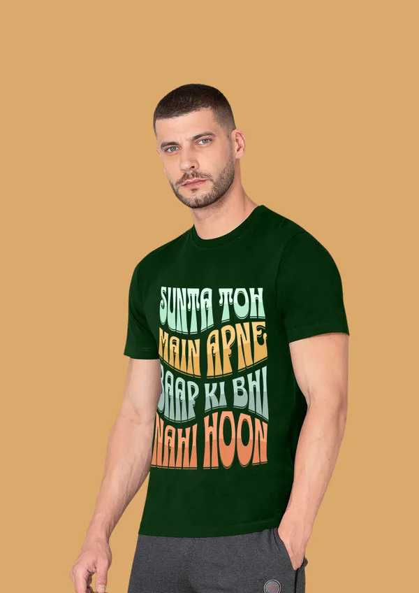 Military-Green_Sunta_Toh_Main_Apne_Cotton_Premium_&_Elegant_Regular_T-Shirt_For_Unisex