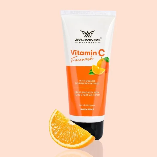 WELLNESS_Radiant_Glow_Nourishing_And_Detoxifying_Antioxidant-Rich_Vitamin_C_Face_Wash_With_Orange_And_Spirulina_Extract_(100ML_Each)