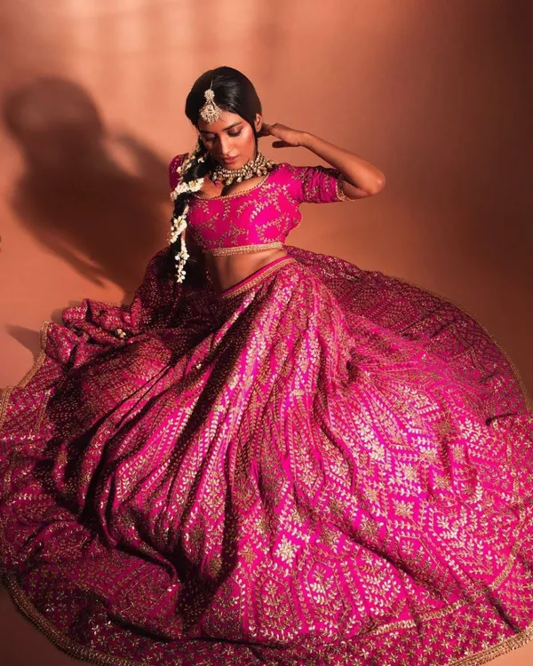 Rani_Bridal_Semi-Stitched_Lehenga_Choli_With_Dupatta_Set_For_Women
