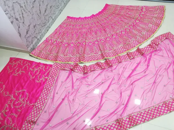 Rani_Bridal_Semi-Stitched_Lehenga_Choli_With_Dupatta_Set_For_Women