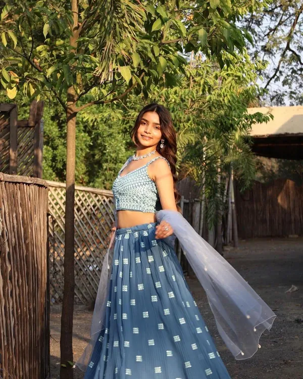 Blue_Georgette_Fabric_Semi-Stitched_Lehenga_Choli_With_Duptta_Set_For_Women