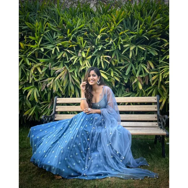 Blue_Georgette_Fabric_Semi-Stitched_Lehenga_Choli_With_Duptta_Set_For_Women