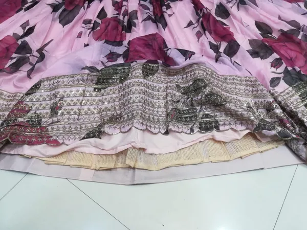 Organza_Pink_Bridal_Semi-Stitched_Semi-Stitched_Lehenga_Choli_With_Dupatta_Set_For_Women