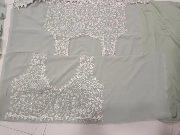 Sea_Green_Semi-Stitched_Lehenga_Choli_With_Dupatta_Set_For_Women