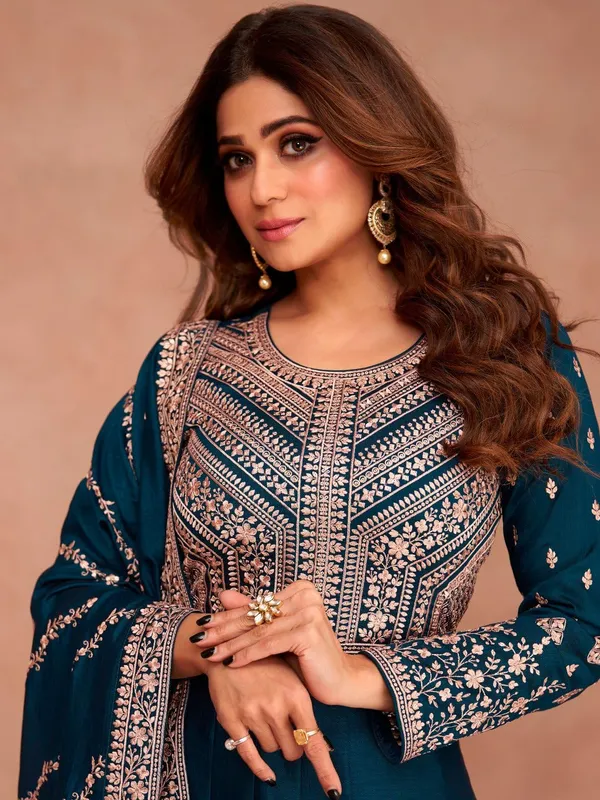 Teal_Blue_Anarkali_Gown_With_Heavy_Embroidery_and_Dupatta_Set_For_Women_|_Sizes_Upto_3XL