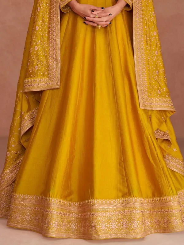 Mustard_Yellow_Anarkali_Gown_With_Heavy_Embroidery_and_Dupatta_Set_For_Women__|_Sizes_Upto_3XL