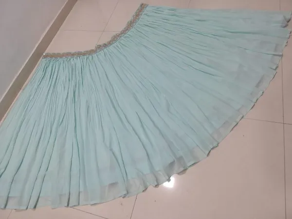 Light_Blue_Faux_Georgette_Semi-Stitched_Lehenga_Choli_With_Dupatta_Set_For_Women