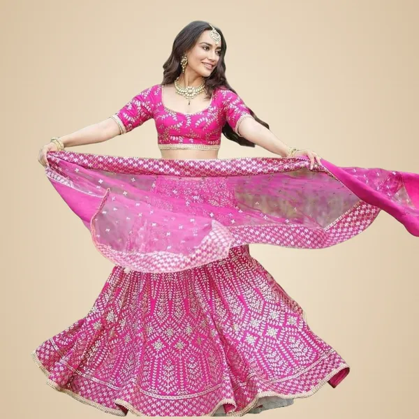 Rani_Bridal_Semi-Stitched_Lehenga_Choli_With_Dupatta_Set_For_Women