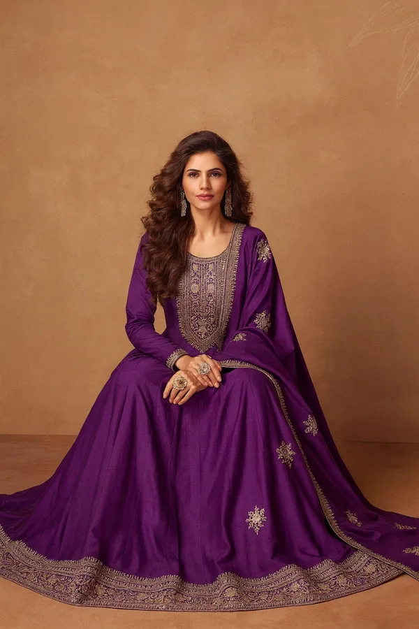 Purple_color_Anarkali_Gown_With_Dupatta_Set_For_Women
