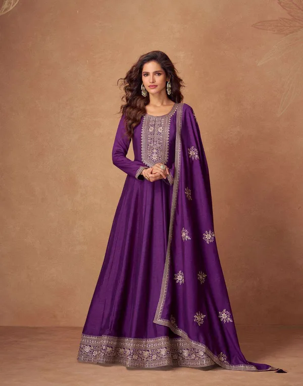 Purple_color_Anarkali_Gown_With_Dupatta_Set_For_Women