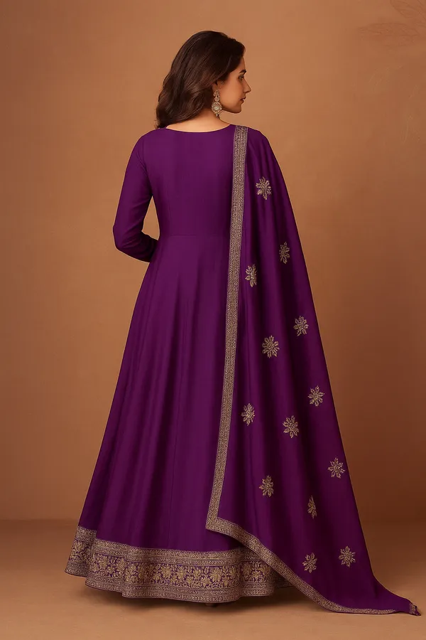 Purple_color_Anarkali_Gown_With_Dupatta_Set_For_Women