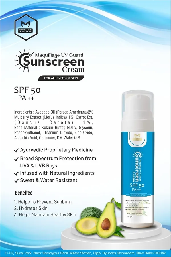 Sunscreen_Cream_Spf_50_Pa_Ultra_Lightweight_Non_Greasy_No_White_Cast_For_All_Skin_Types_50G