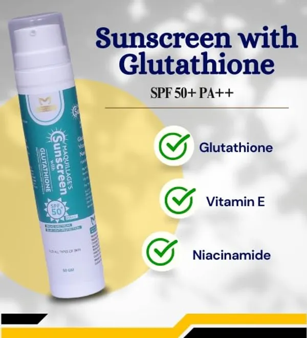 Sunscreen_Cream_With_Glutathione_Vitamin_E_Spf_50_Pa_Ultra_Lightweight_Non_Greasy_No_White_Cast_For_All_Skin_Types_50G