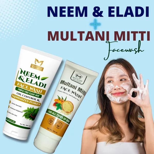 Multani_Mitti_Neem_Eladi_Ayurvedic_Face_Wash_Oil_Control_Acne_Care_100_Ml_Pack_Of_2