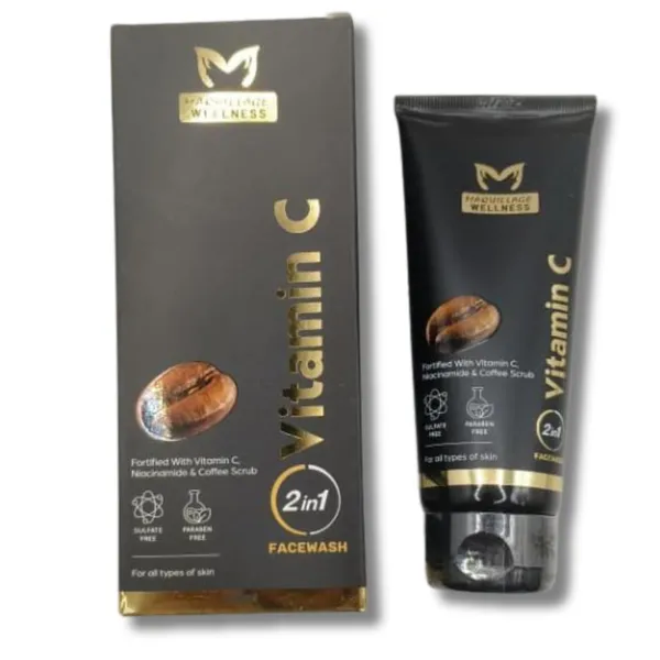 2_In_1_Vitamin_C_Face_Wash_With_Niacinamide_And_Coffee_Scrub_Black_And_Gold_100Ml_For_All_Skin_Types_Brightening_And_Hydrating