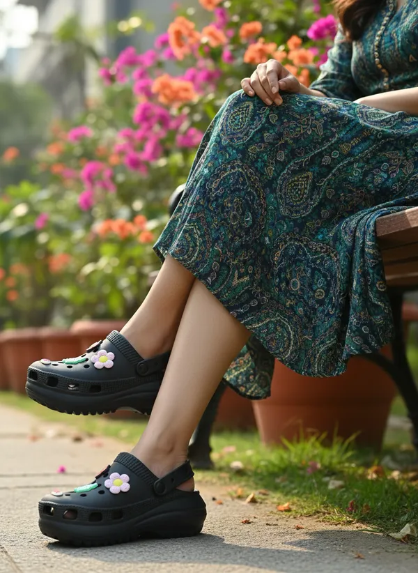 Black_Ethylene_Vinyl_Acetate_Clogs_For_Women
