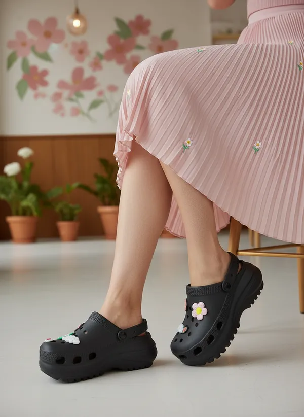Black_Ethylene_Vinyl_Acetate_Clogs_For_Women