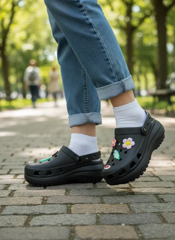 Black_Ethylene_Vinyl_Acetate_Clogs_For_Women