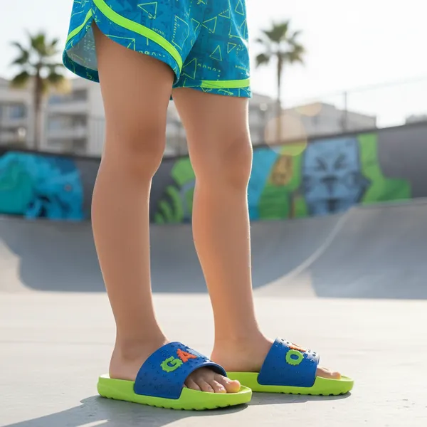 Green_Ethylene_Vinyl_Acetate_Slides_For_Kid