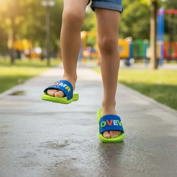 Green_Ethylene_Vinyl_Acetate_Slides_For_Kid