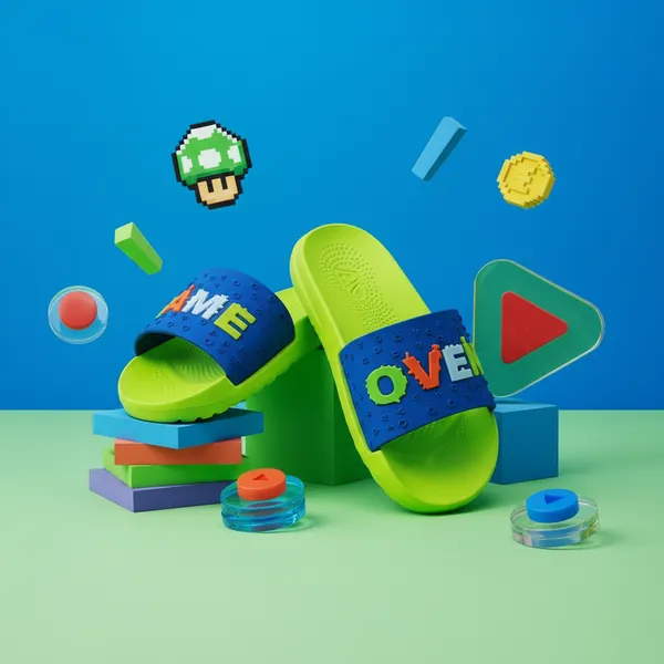 Green_Ethylene_Vinyl_Acetate_Slides_For_Kid