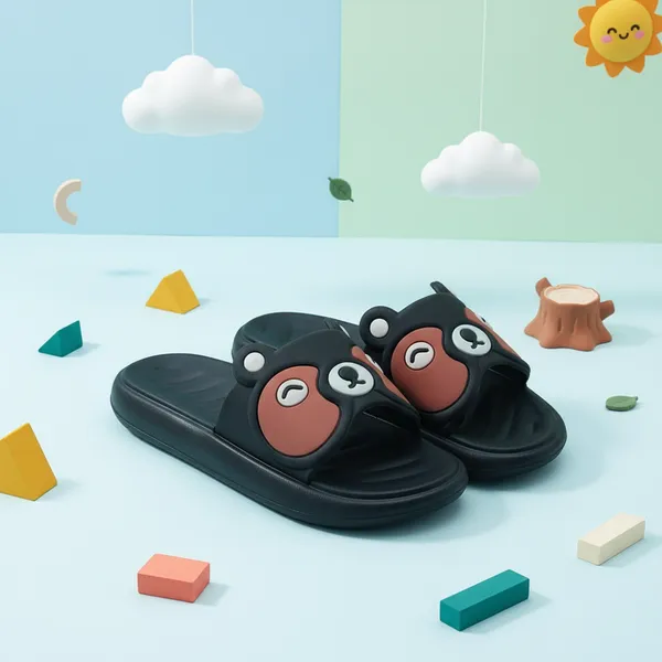 Black_Ethylene_Vinyl_Acetate_Slides_For_Women