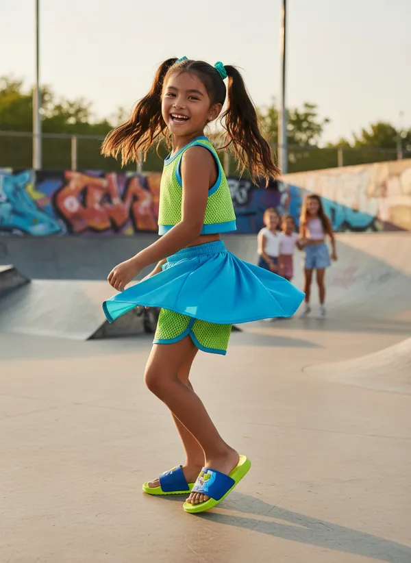 Green_Ethylene_Vinyl_Acetate_Slides_For_Kid