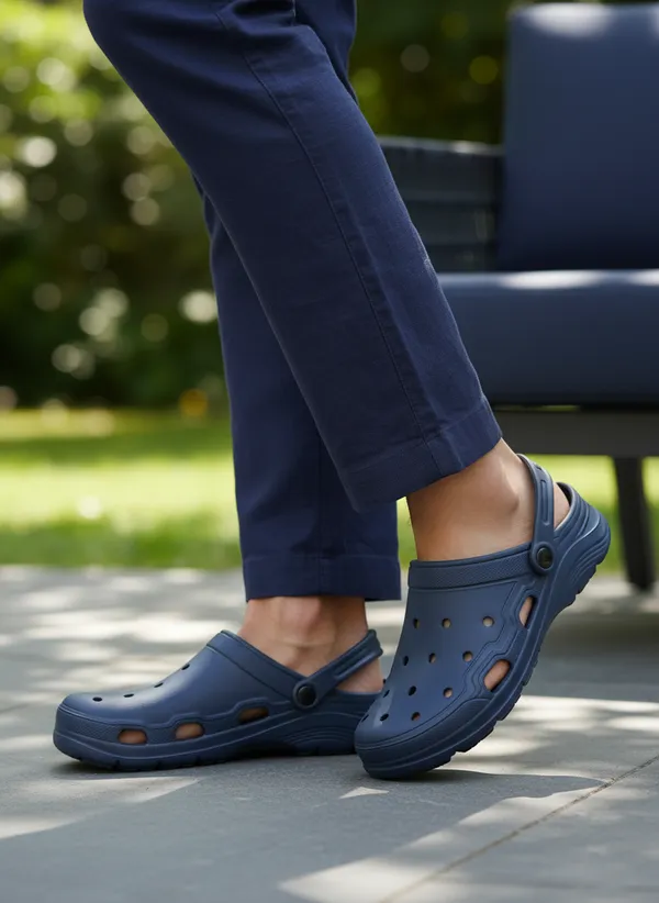 Navy_Blue_Ethylene_Vinyl_Acetate_Clogs_For_Men